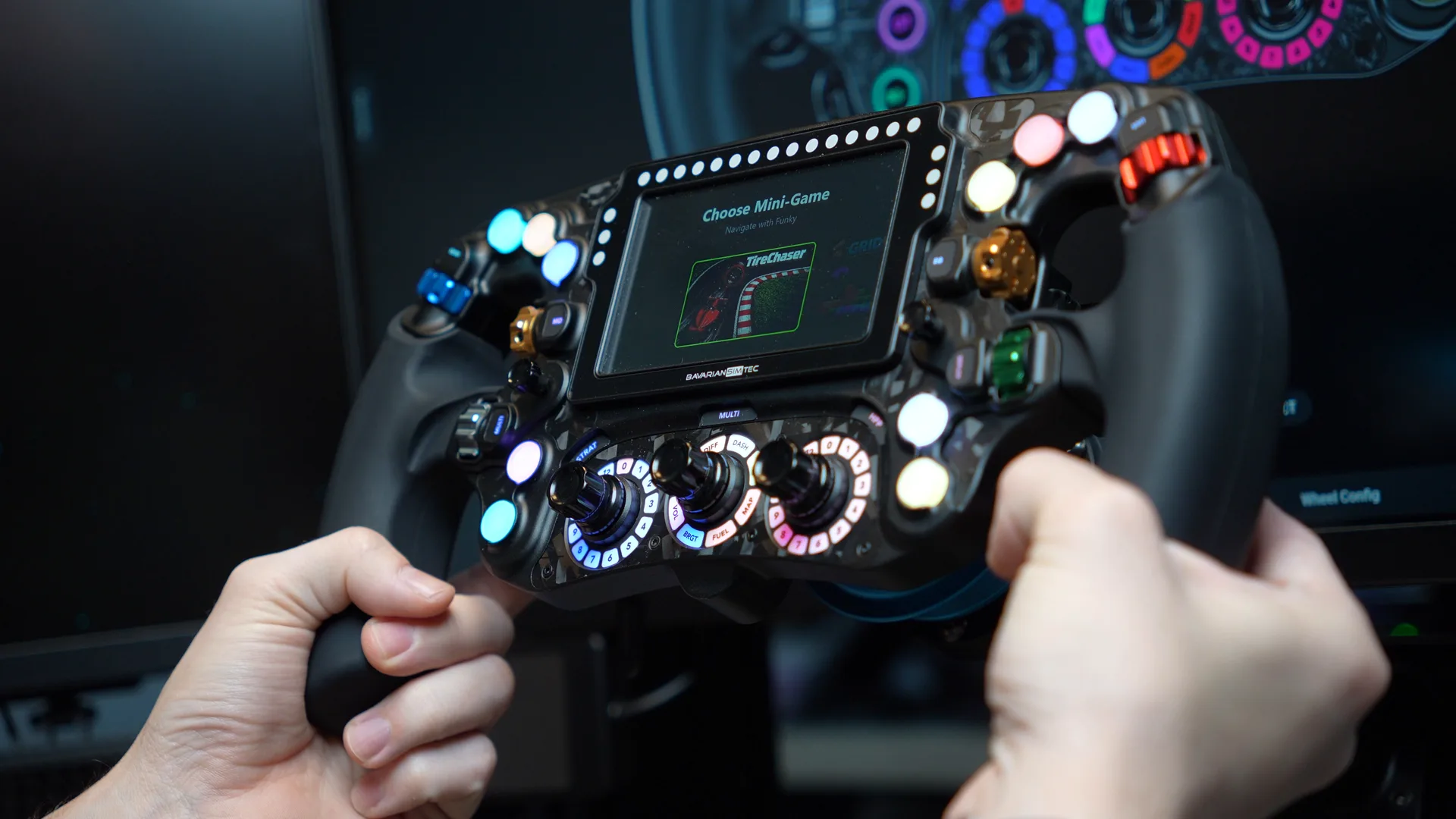 Les mini-jeux se lancent en maintenant les deux palettes : TireChaser, mon petit Snake, et Gridblock, le Tetris. C'est gadget, mais sympa qu'ils y aient pensé.