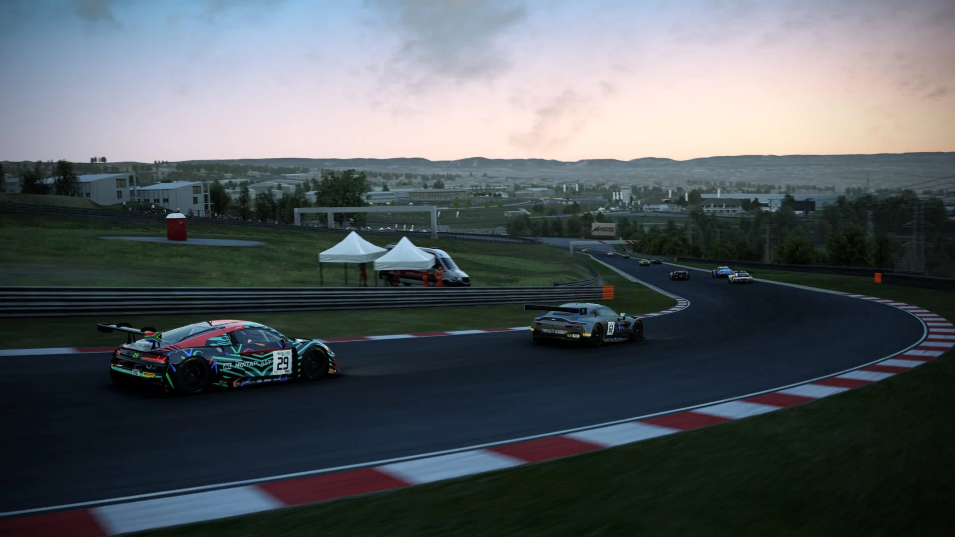 Le GT, c'est le terrain d'Assetto Corsa Competizione, le jeu officiel du GT World Challenge, sur PC comme sur PS5 et Xbox Series. Visuel KUNOS.