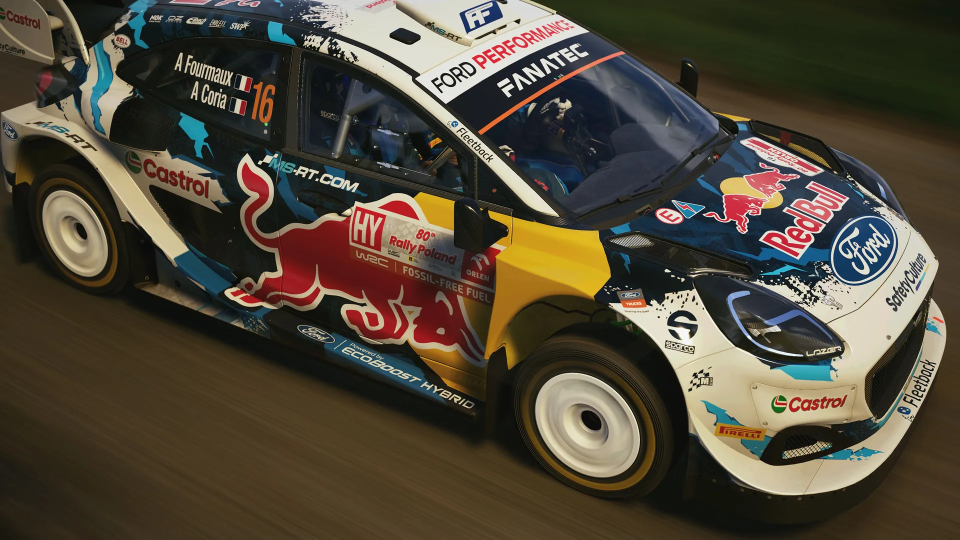 Le rallye sur console, c'est encore EA SPORTS WRC. Toujours en vente, mais EA n'y ajoute plus rien depuis la saison 2024. Visuel EA.