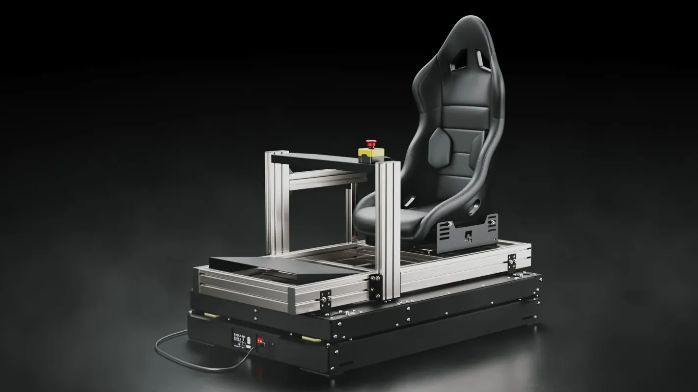 Le QS-TP1 Traction Pro sous un cockpit, visuel Qubic System : je n'ai pas de photo du stand. Première mondiale au salon, à partir de 5 615 € HT en kit.