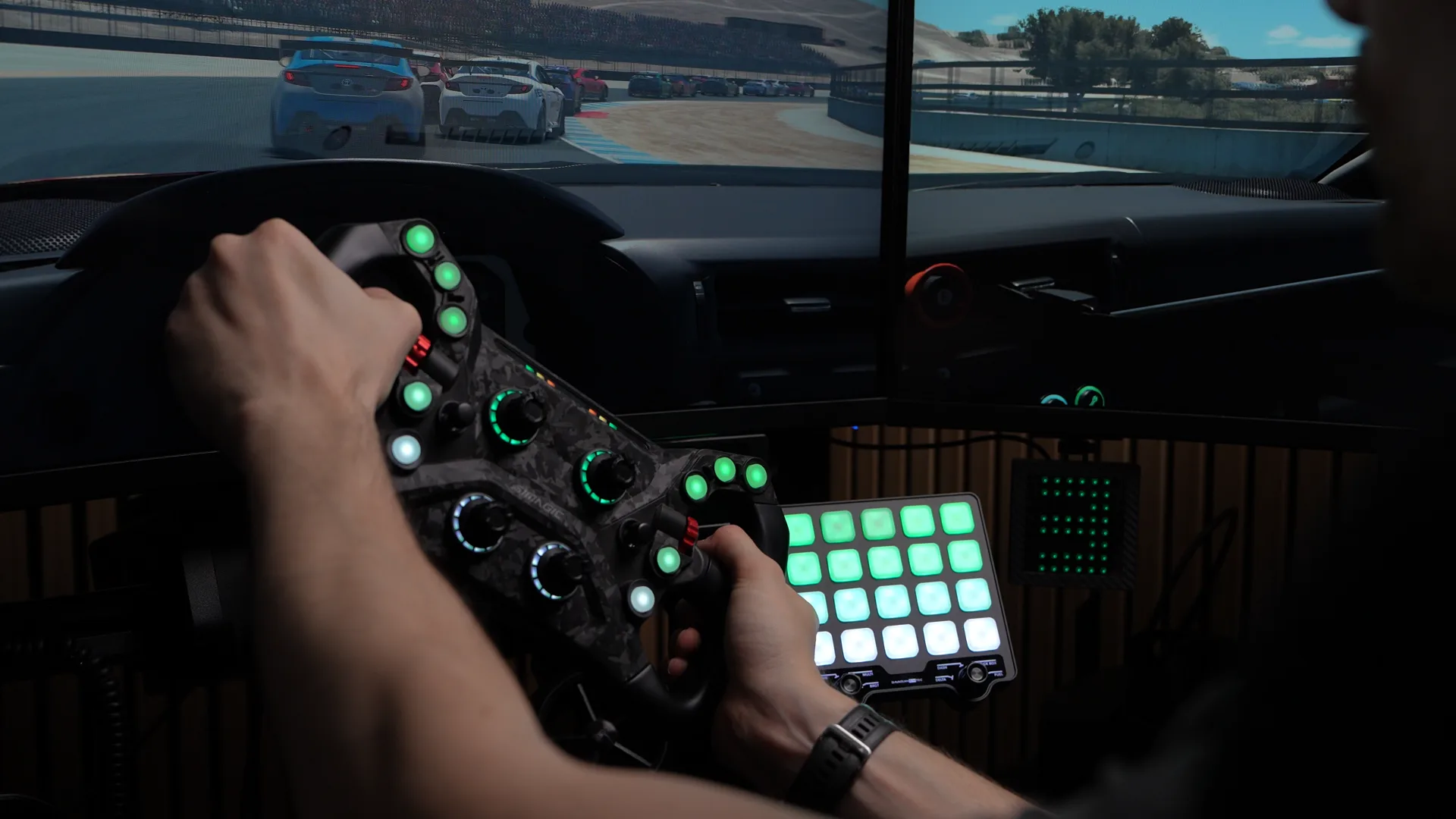 Le Simagic GT Neo en piste sur Sebring via le Powerlink USB QR2