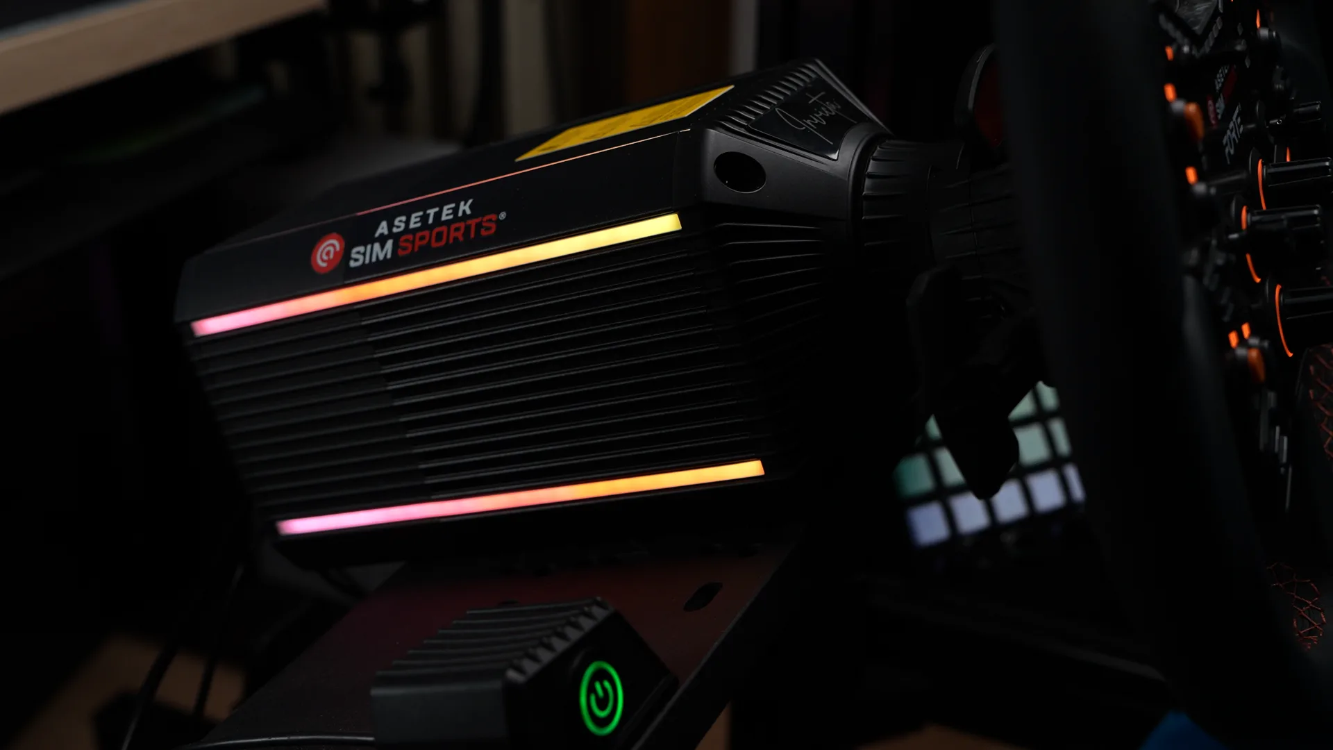 L'Invicta et sa rampe de LED RGB, installée sur le rig