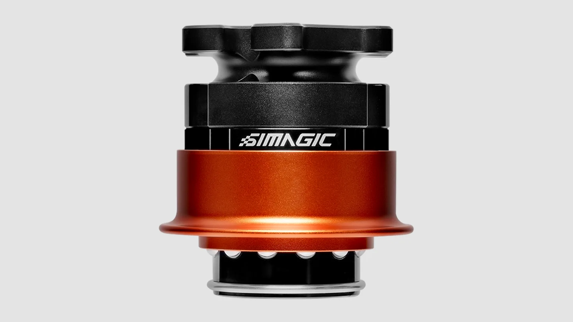 La V2, vendue depuis le 31 août 2025 à 89 $ chez Simagic : toujours la bague orange, et cette fois, tout a fonctionné sans souci chez moi. Visuel Simagic.