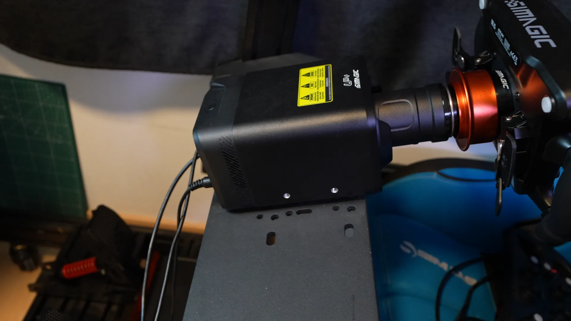 L'Alpha EVO Sport montée sur le rig, quick release en place