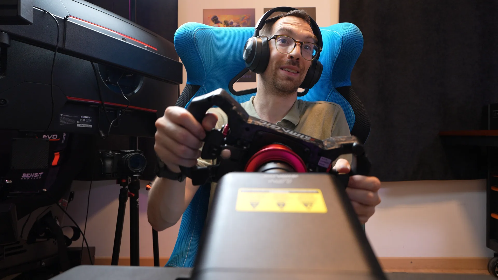 En piste avec le GT Neo monté sur l'Alpha EVO Sport