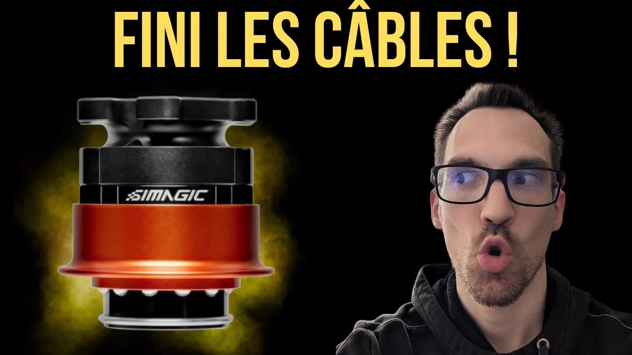 Simagic QR-A V2 : un volant d'une autre marque sur l'Alpha EVO, sans câble qui traîne