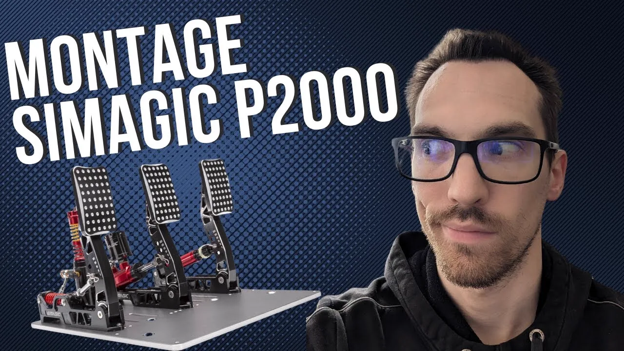 Simagic P2000 : le montage, les réglages et mon avis en jeu sur le pédalier hydraulique