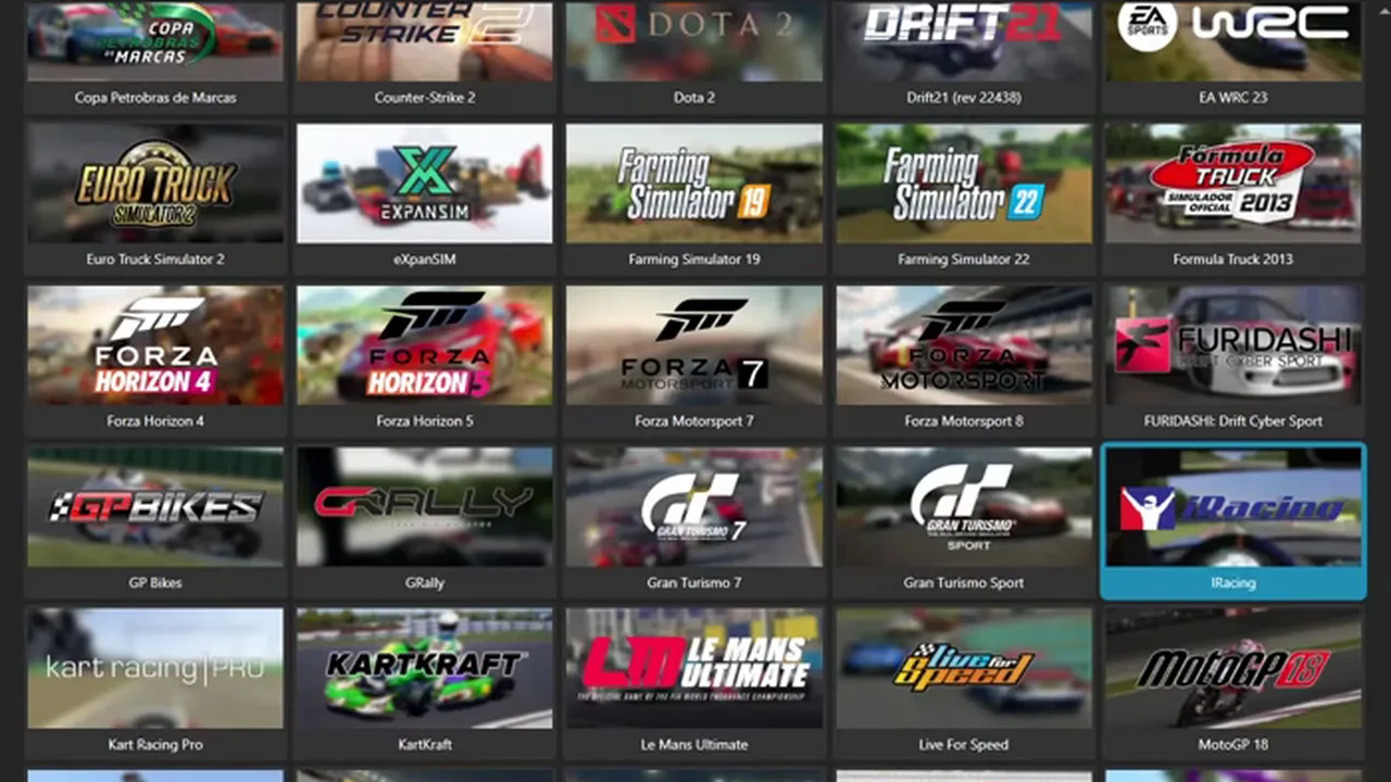 Gran Turismo 7 entre Dota 2, Counter-Strike 2 et Farming Simulator : la liste des jeux va bien au-delà du sim racing.