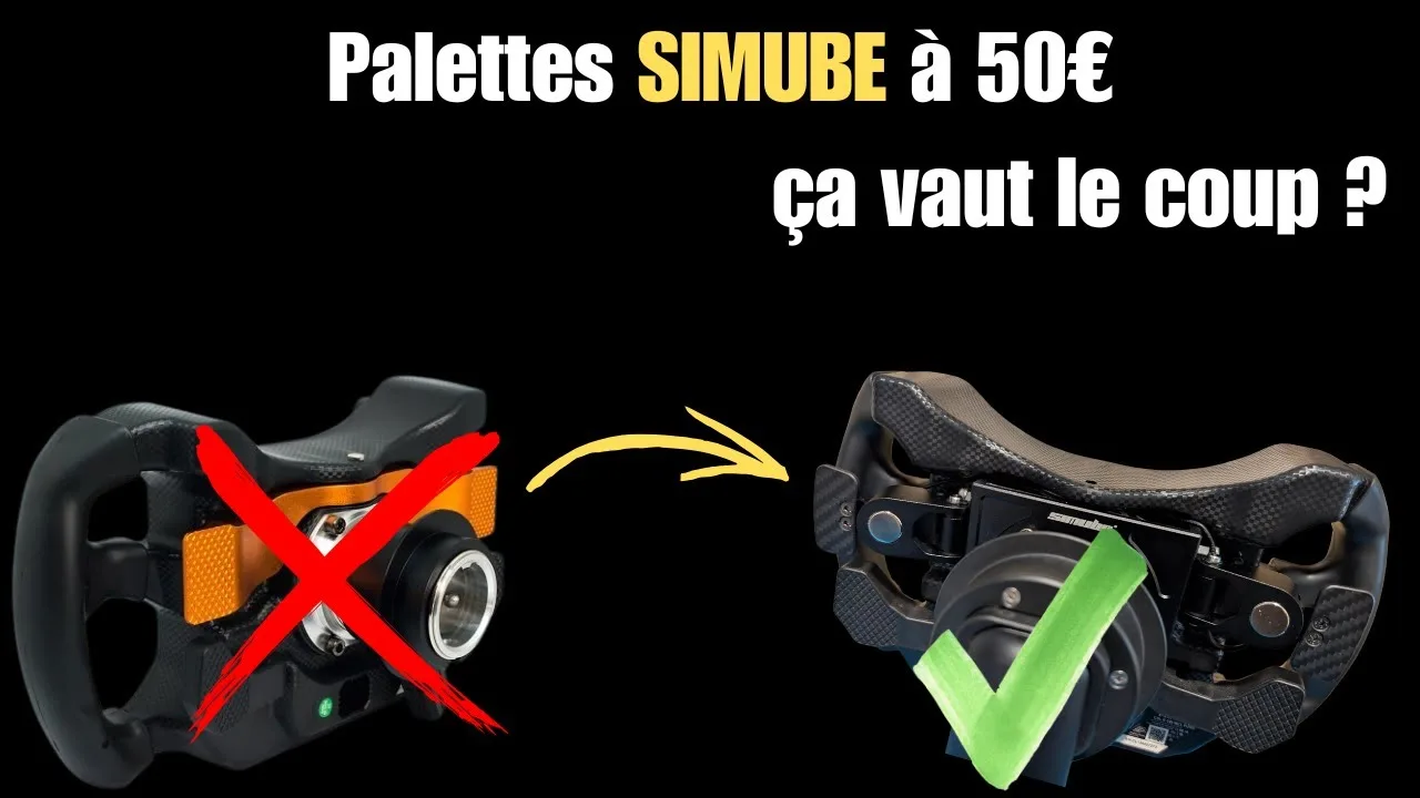 Kit Simube pour McLaren GT3 V2 : des palettes magnétiques à la place de la bascule