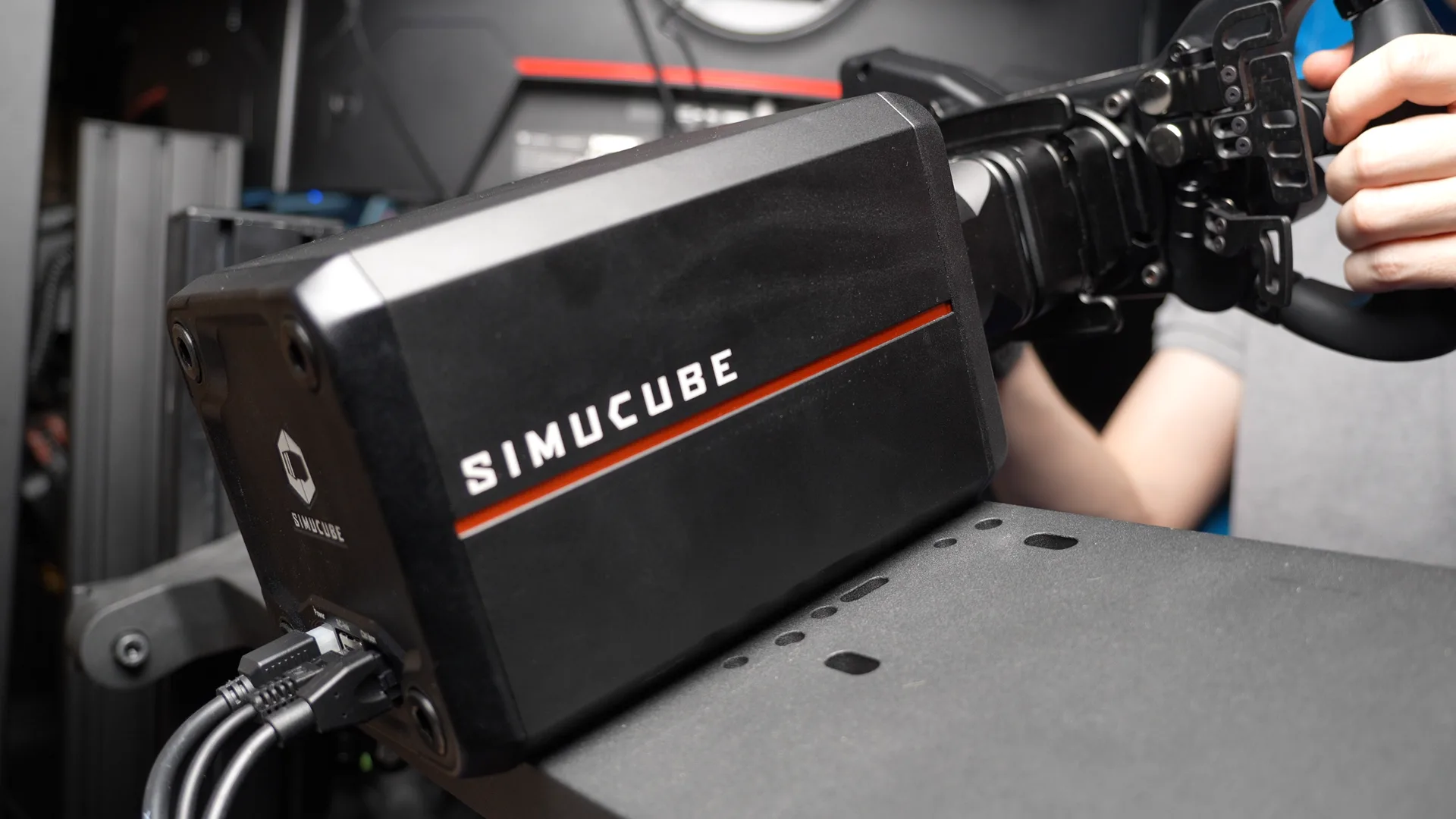 Vue cockpit avec Simucube 3 Pro