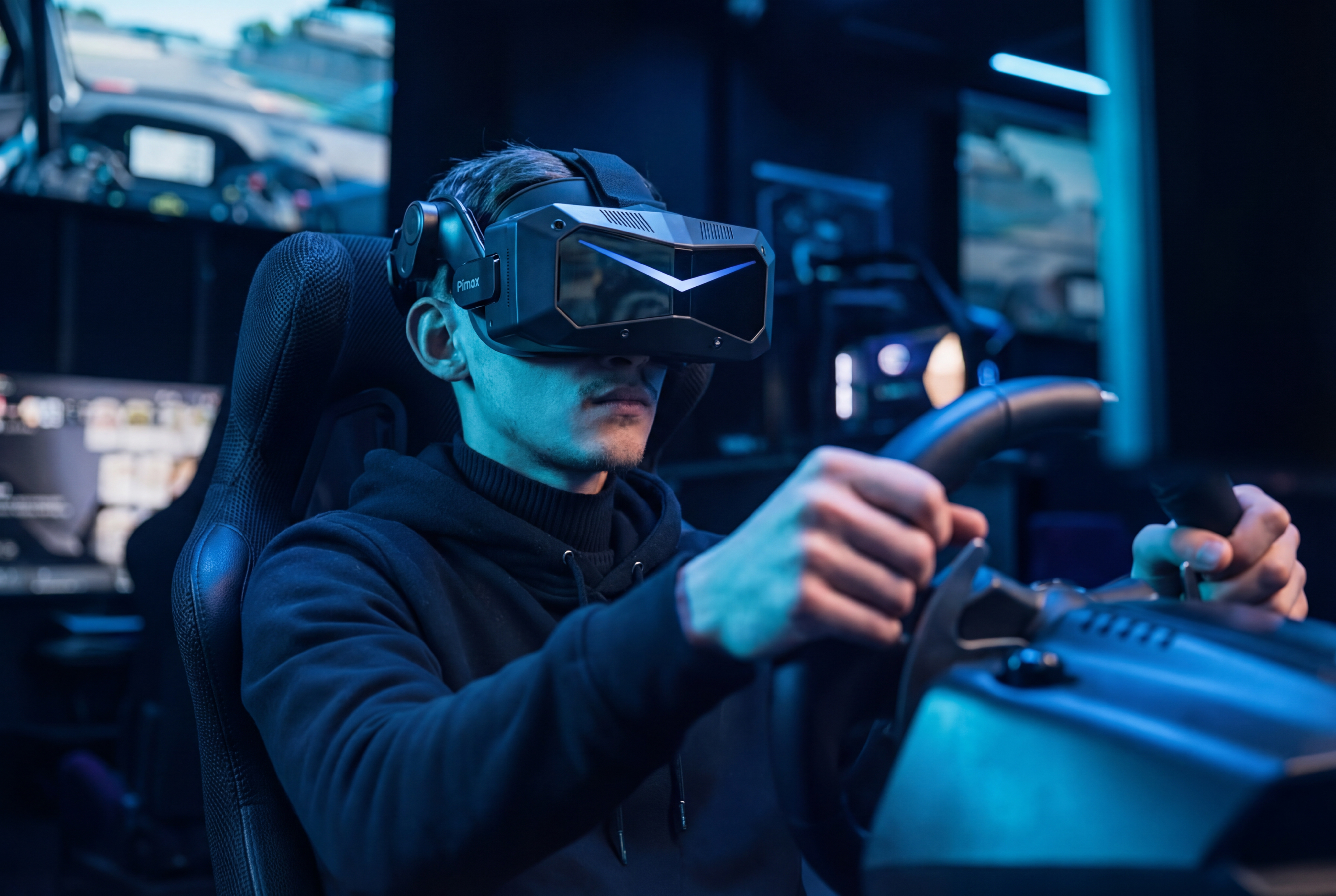 Pimax en situation — setup sim racing complet
