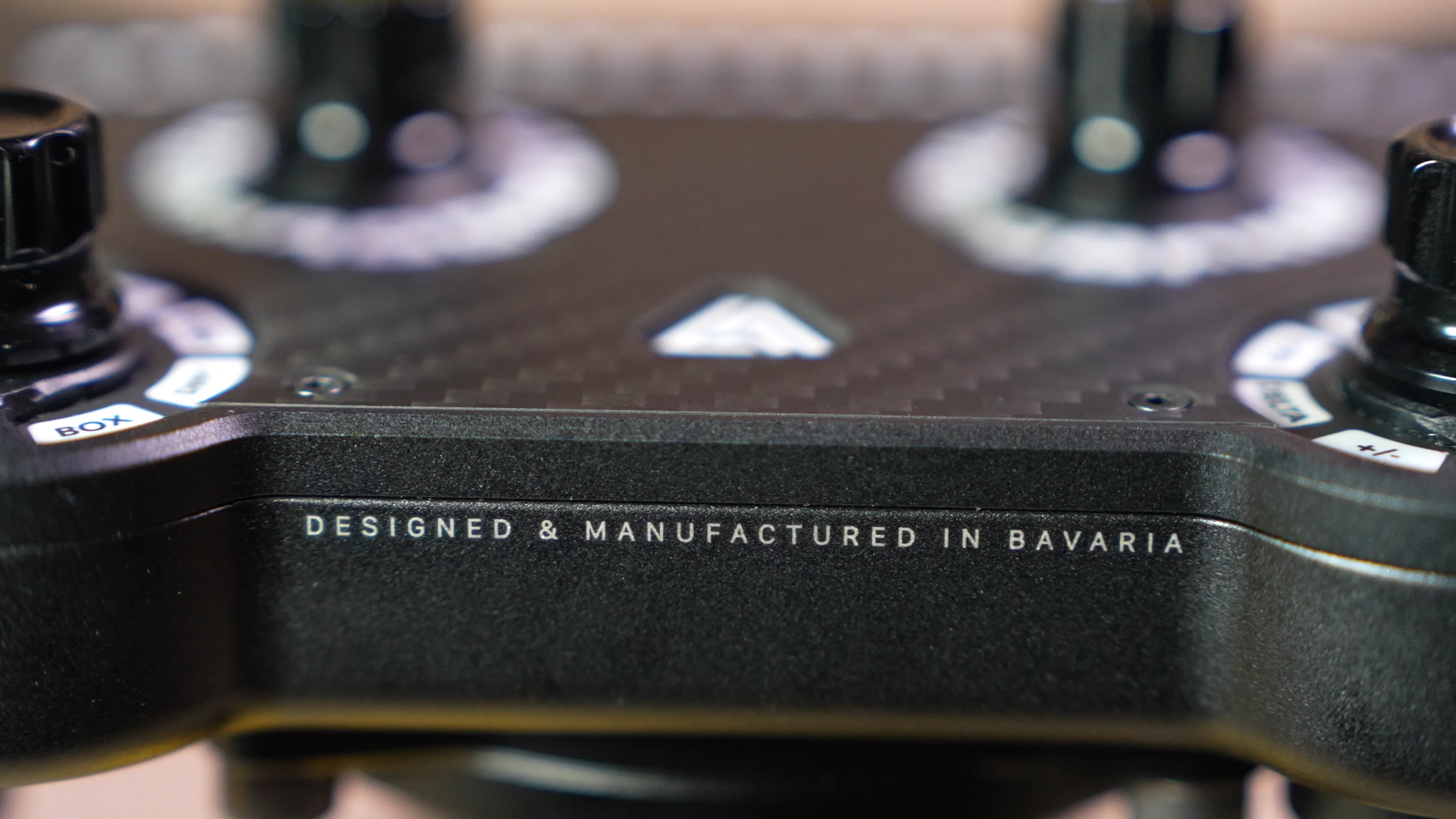 Gravure « Designed & Manufactured in Bavaria »