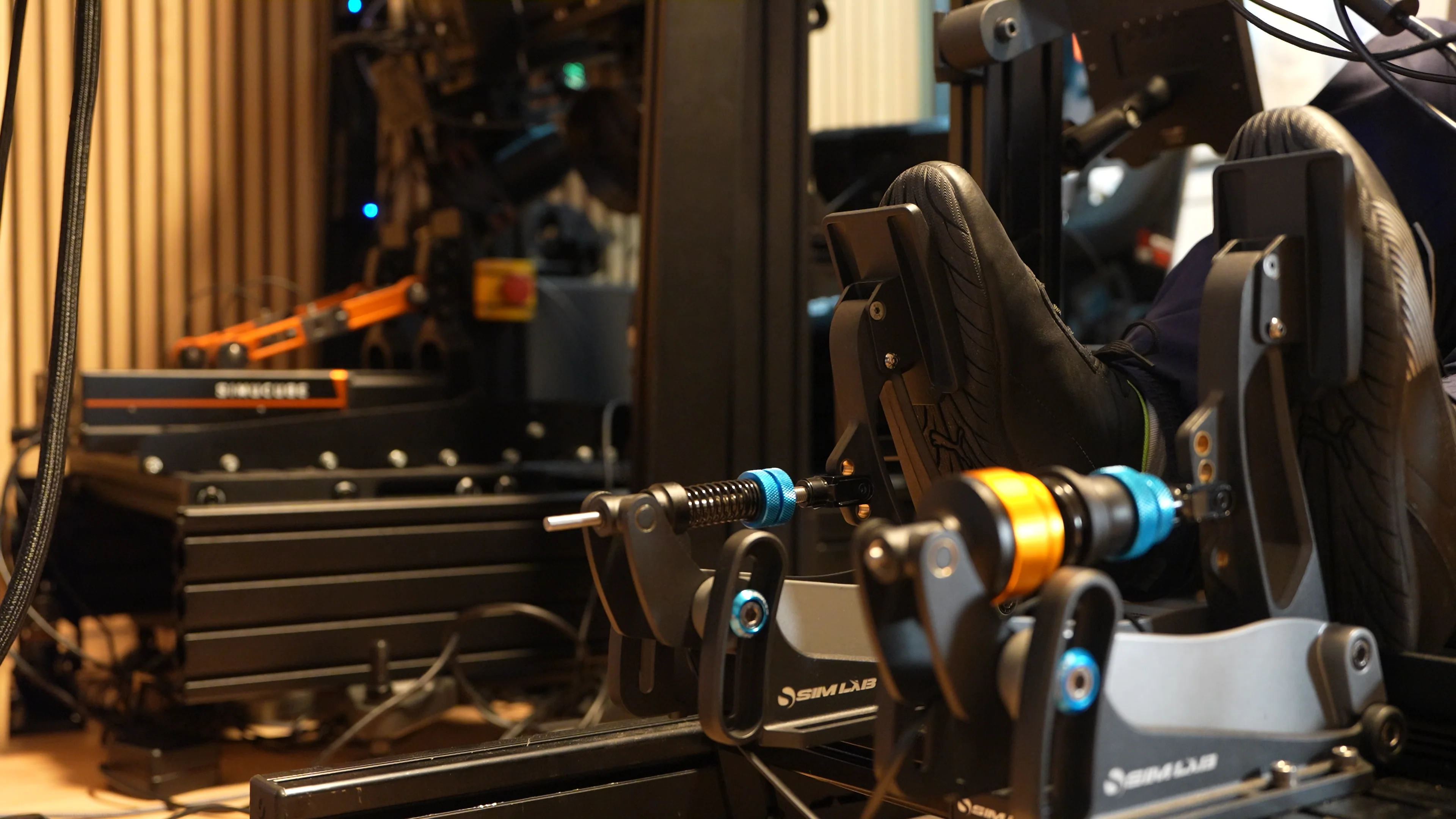 SimLab XP1 monté sur le rig, prêt à rouler